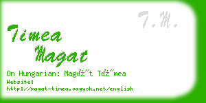 timea magat business card